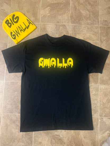 BLACK/YELLOW GWALLA TEE